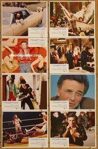 a039 ALL THE MARBLES 8 int'l movie lobby cards '81 female wrestling!