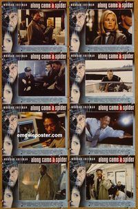 a041 ALONG CAME A SPIDER 8 movie lobby cards '01 Morgan Freeman
