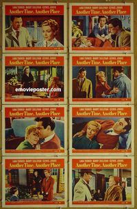 a054 ANOTHER TIME ANOTHER PLACE 8 movie lobby cards '58 Sean Connery