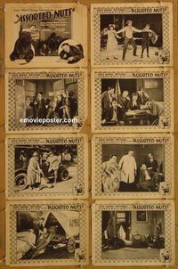 a060 ASSORTED NUTS 8 movie lobby cards '25 William Franey, Moranti