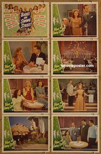 a063 BABES ON SWING STREET 8 movie lobby cards '44 Peggy Ryan, Blyth