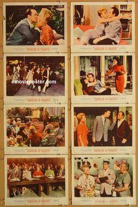 a066 BACHELOR IN PARADISE 8 movie lobby cards '61 Bob Hope, Turner
