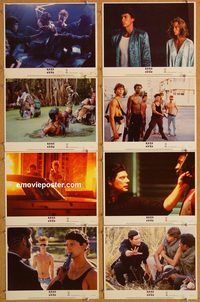 a073 BAND OF THE HAND 8 movie lobby cards '86 Paul Michael Glaser