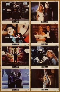 a078 BATMAN 8 movie lobby cards '89 Michael Keaton, Nicholson