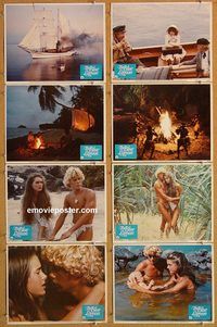 a116 BLUE LAGOON 8 movie lobby cards '80 Brooke Shields