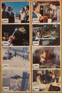 a119 BLUE THUNDER 8 movie lobby cards '83 Roy Scheider, Warren Oates