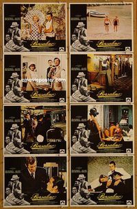 a126 BORSALINO 8 movie lobby cards '70 Belmondo, Alain Delon