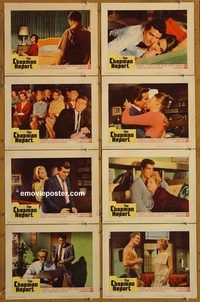 a159 CHAPMAN REPORT 8 movie lobby cards '62 Jane Fonda, Winters