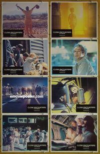 a171 CLOSE ENCOUNTERS OF THE THIRD KIND 8 movie lobby cards '77