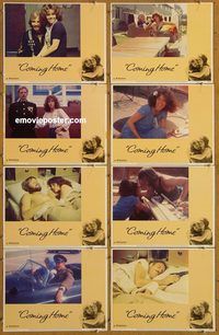 a176 COMING HOME 8 movie lobby cards '78 Jane Fonda, Jon Voight