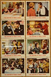 a183 COURTSHIP OF EDDIE'S FATHER 8 movie lobby cards '63 Glenn Ford