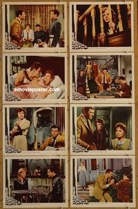a201 DARK AT THE TOP OF THE STAIRS 8 movie lobby cards '60 Preston