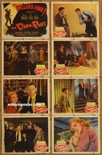 a202 DARK PAST 8 movie lobby cards '49 William Holden, Nina Foch