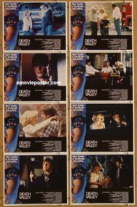 a208 DEATH VALLEY 8 movie lobby cards '82 Paul Le Mat, horror!