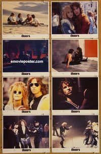 a225 DOORS 8 movie lobby cards '90 Val Kilmer, Oliver Stone, biography!