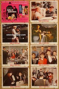 a236 EMIL & THE DETECTIVES 8 movie lobby cards '64 Walt Disney