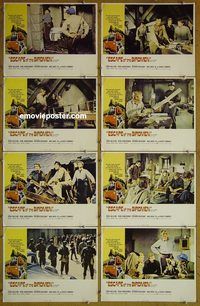 a243 ESCAPE OF THE BIRDMEN 8 movie lobby cards '71 made-for-TV!