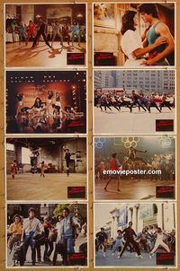 a258 FAST FORWARD 8 movie lobby cards '85 Poitier, black dancers!
