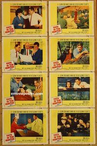 a260 FATE IS THE HUNTER 8 movie lobby cards '64 Glenn Ford, Kwan
