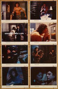 a272 FLY 8 movie lobby cards '86 David Cronenberg, Jeff Goldblum