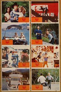 a277 FORCED VENGEANCE 8 movie lobby cards '82 Chuck Norris, kung fu!