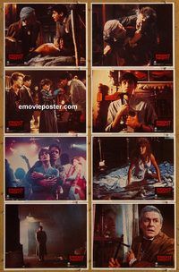 a283 FRIGHT NIGHT 8 movie lobby cards '85 Chris Sarandon, horror!