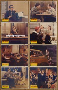 a286 FRONT 8 movie lobby cards '76 Woody Allen, Martin Ritt, Mostel