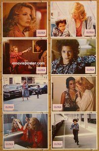 a304 GLORIA 8 movie lobby cards '80 John Cassavetes, Rowlands