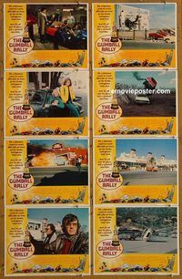 a324 GUMBALL RALLY 8 movie lobby cards '76 car racing, Sarrazin