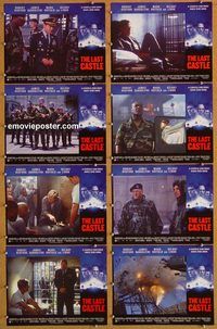 a422 LAST CASTLE 8 movie lobby cards '01 Robert Redford, Gandolfini