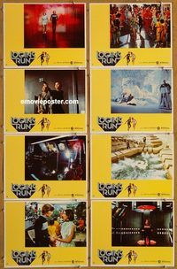 a441 LOGAN'S RUN 8 movie lobby cards '76 Michael York, Jenny Agutter