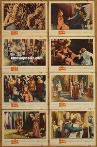a455 MAGIC SWORD 8 movie lobby cards '61 Basil Rathbone, sorcery!