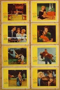 a457 MAIN ATTRACTION 8 movie lobby cards '62 Pat Boone, Nancy Kwan