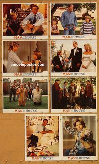 a459 MAN OF THE HOUSE 8 movie lobby cards '95 Disney, Chevy Chase