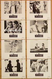 a464 MANHATTAN 8 movie lobby cards '79 Woody Allen, Hemingway