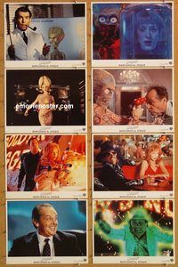 a470 MARS ATTACKS 8 Spanish/US movie lobby cards '96 Nicholson, Burton
