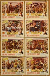 a497 NEBRASKAN 8 movie lobby cards '53 3-D Carey, Roberta Hayes