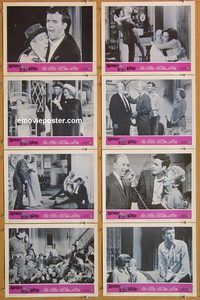 a499 NEVER TOO LATE 8 movie lobby cards '65 Paul Ford, Connie Stevens