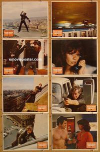 a505 NIGHT CALLER 8 movie lobby cards R80 Jean-Paul Belmondo