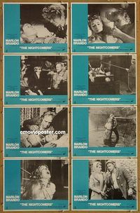 a507 NIGHTCOMERS 8 movie lobby cards '72 Marlon Brando, Beacham