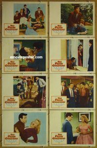 a532 PARTY CRASHERS 8 movie lobby cards '58 Stevens, Frances Farmer