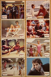a539 PERFECT 8 movie lobby cards '85 sexy Jamie Lee Curtis & Travolta!