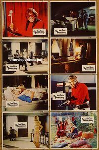 a556 PRESIDENT'S ANALYST 8 movie lobby cards '68 James Coburn