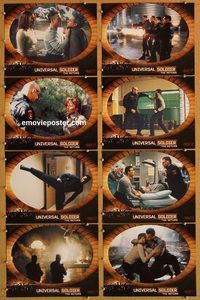 a740 UNIVERSAL SOLDIER THE RETURN 8 movie lobby cards '99 Van Damme