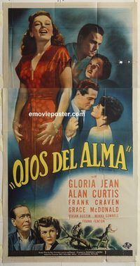 b642 DESTINY Spanish three-sheet movie poster '44 Gloria Jean, Alan Curtis