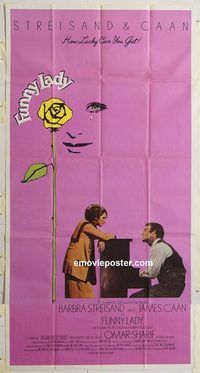 b683 FUNNY LADY three-sheet movie poster '75 Barbra Streisand, James Caan