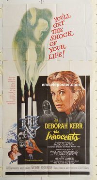 b740 INNOCENTS three-sheet movie poster '62 Deborah Kerr, Michael Redgrave