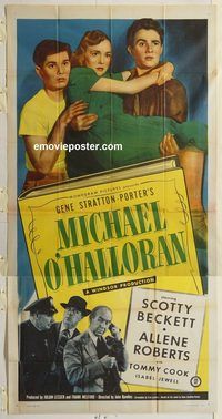 b809 MICHAEL O'HALLORAN three-sheet movie poster '48 Scotty Beckett