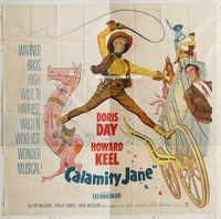 b016 CALAMITY JANE six-sheet movie poster '53 Doris Day, Howard Keel