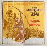 b025 FLAME & THE ARROW six-sheet movie poster R71 Burt Lancaster, Mayo